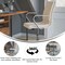 Merrick Lane Artemis Mid-Back Home Office Chair with Armrests, Height Adjustable Swivel Seat and Five Star Base